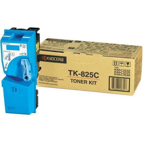 Toner Kyocera TK-825C, azúr (cyan), eredeti